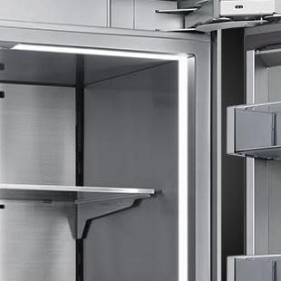 Dacor DRF427500AP 42 Inch French Door Panel Ready Refrigerator with 23.5 Cu. Ft. Capacity FreshZone Plus Triple Cooling SteelCool Interior FreshZone Drawer Dual Icemaker Internal Water Dispenser Sabba...