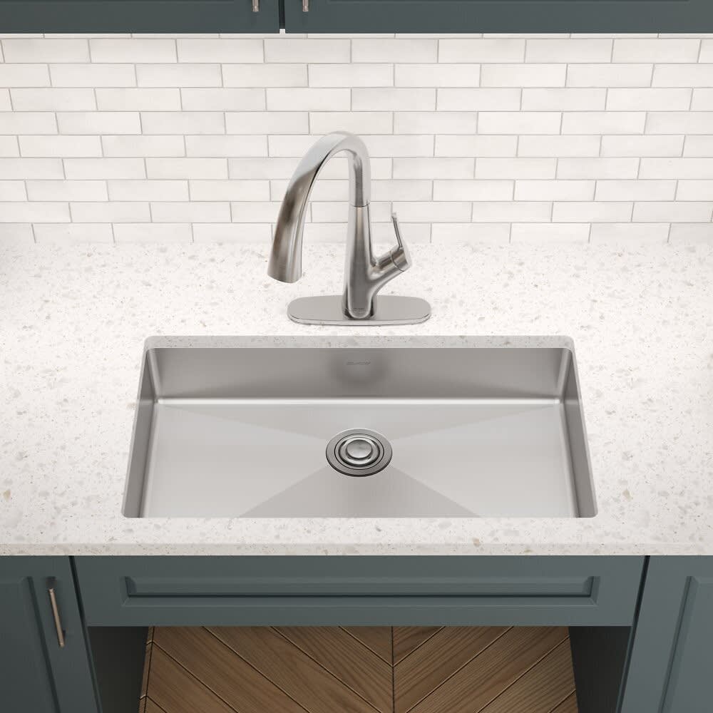 HOMLYLINK Small Undermount Kitchen Sink White 18 x 18 Inch