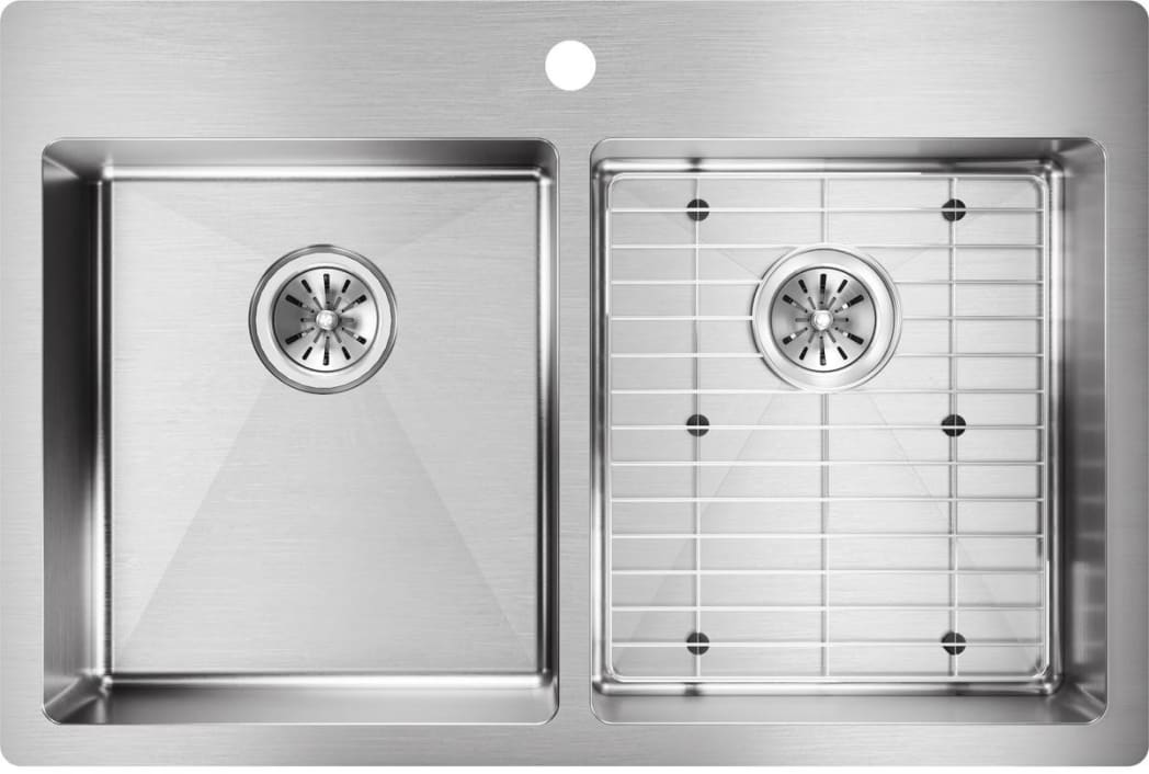 Elkay ECTSRAD33226TBG 33 Inch Dual Mount Double Bowl Kitchen Sink