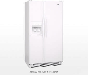 Whirlpool ED2GHEXNQ 21.8 Cu. Ft. Side by Side Refrigerator with Full-Length  Door Handle & Accu-Chill Temperature: White