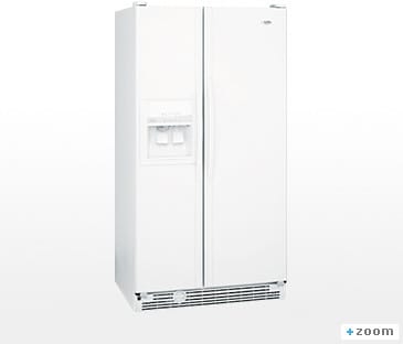 宅配便配送 25.4 ED5SHAXMQ Whirlpool Cu. Refrigerator Side by Side Ft. 置物