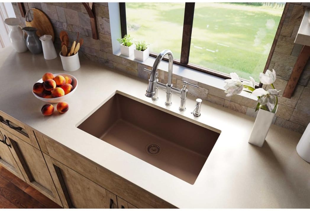 Elkay ELGRU13322MC0 33 Inch Single Bowl Undermount Kitchen Sink