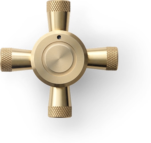 AGA P072926BBR 9 Knob Pack in Brushed Brass