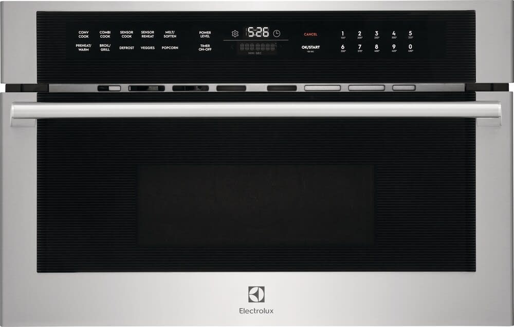 Electrolux EMBD3010AS 30 Inch Built In Microwave Oven with 1.6 cu. ft. Capacity 10 Power Levels Sensor Cooking Convection Cooking Drop Down Door Child Lock LED Light cUL Listed and UL Listed