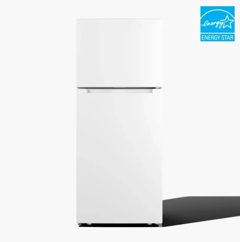 Freestanding fridge freezer white discount