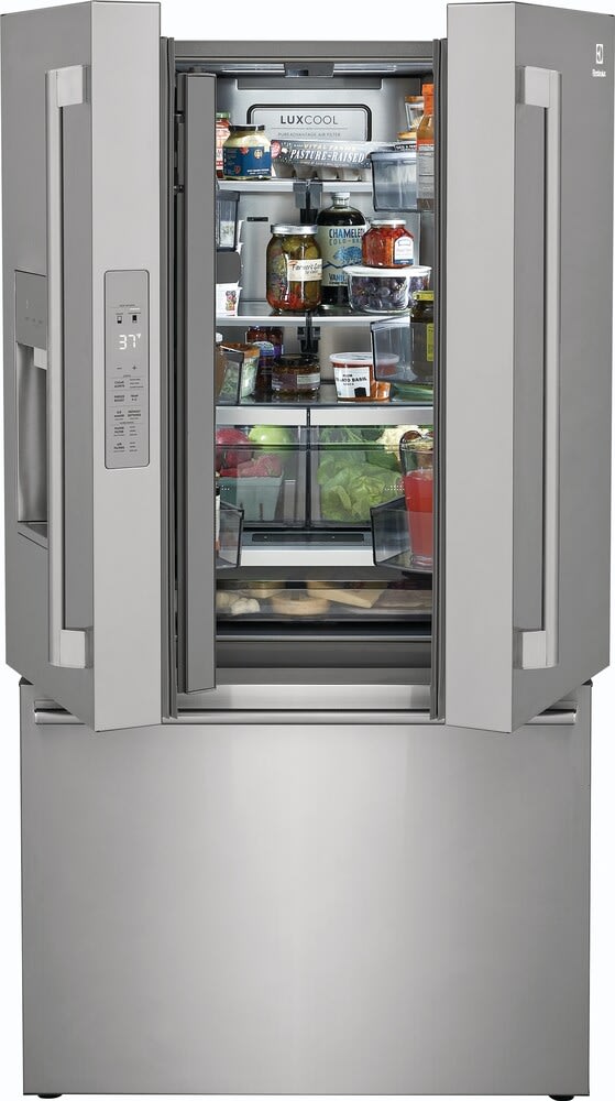 Electrolux stainless steel fridge top