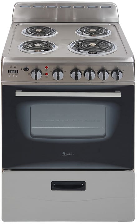 24 electric range stainless steel clearance