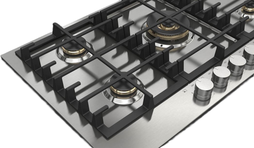 Fulgor Milano F4MTGK36S1 36 Inch Gas Cooktop with 5 Sealed Brass