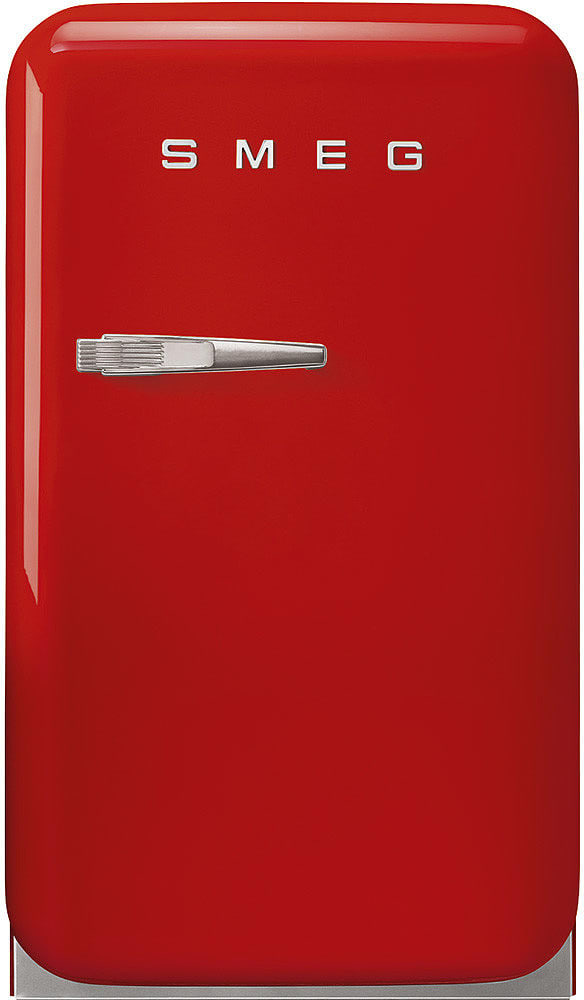 Smeg FAB5URRD3 16 Inch Freestanding Compact Refrigerator with 1.5 Cu. Ft. Capacity 2 Adjustable Glass Shelves Adjustable Door Bottle Shelf LED Internal Light Automatic Defrost 40 dBA Noise Level and E...
