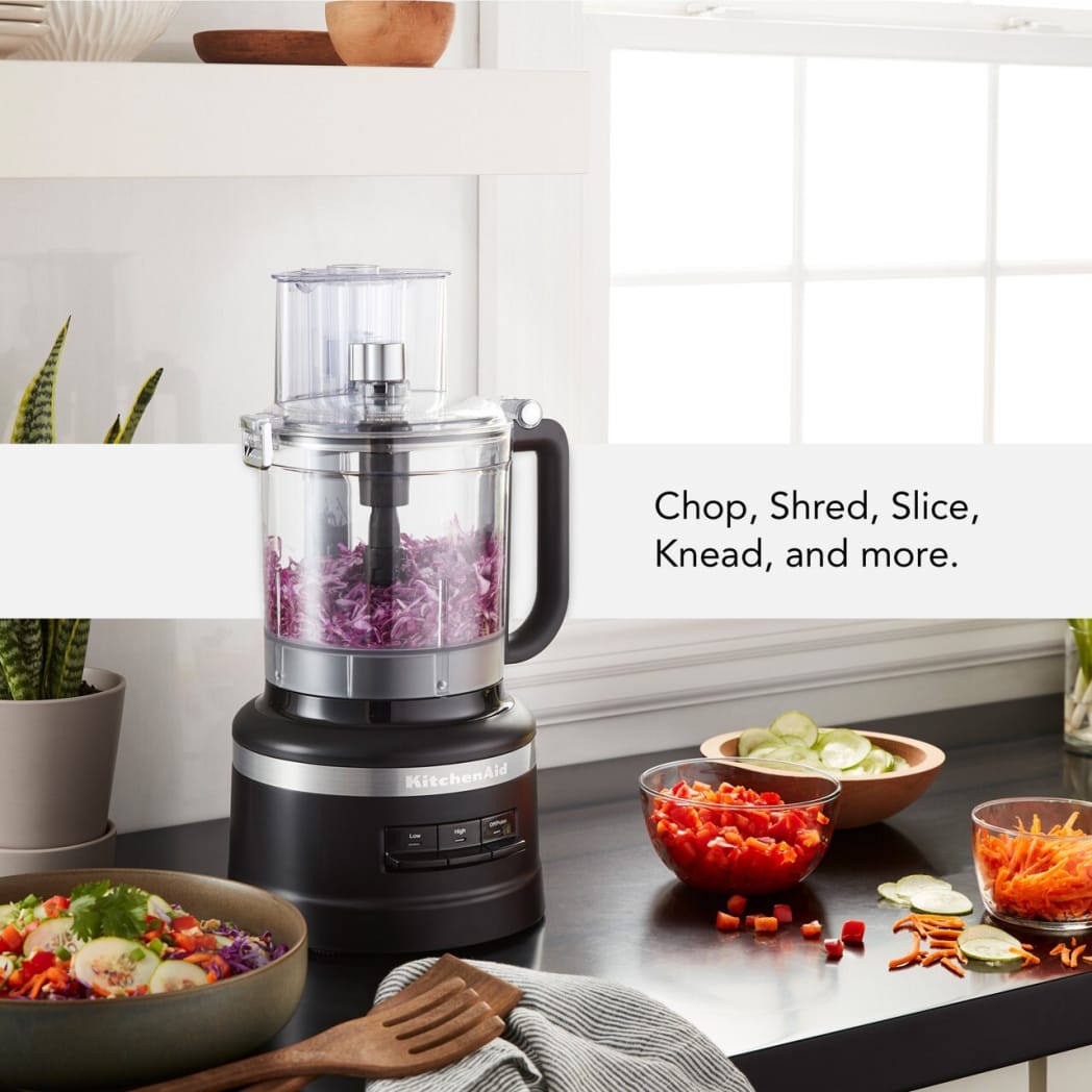 KitchenAid KFP1318BM Food Processor with 13 Cup Capacity, 3 Speeds