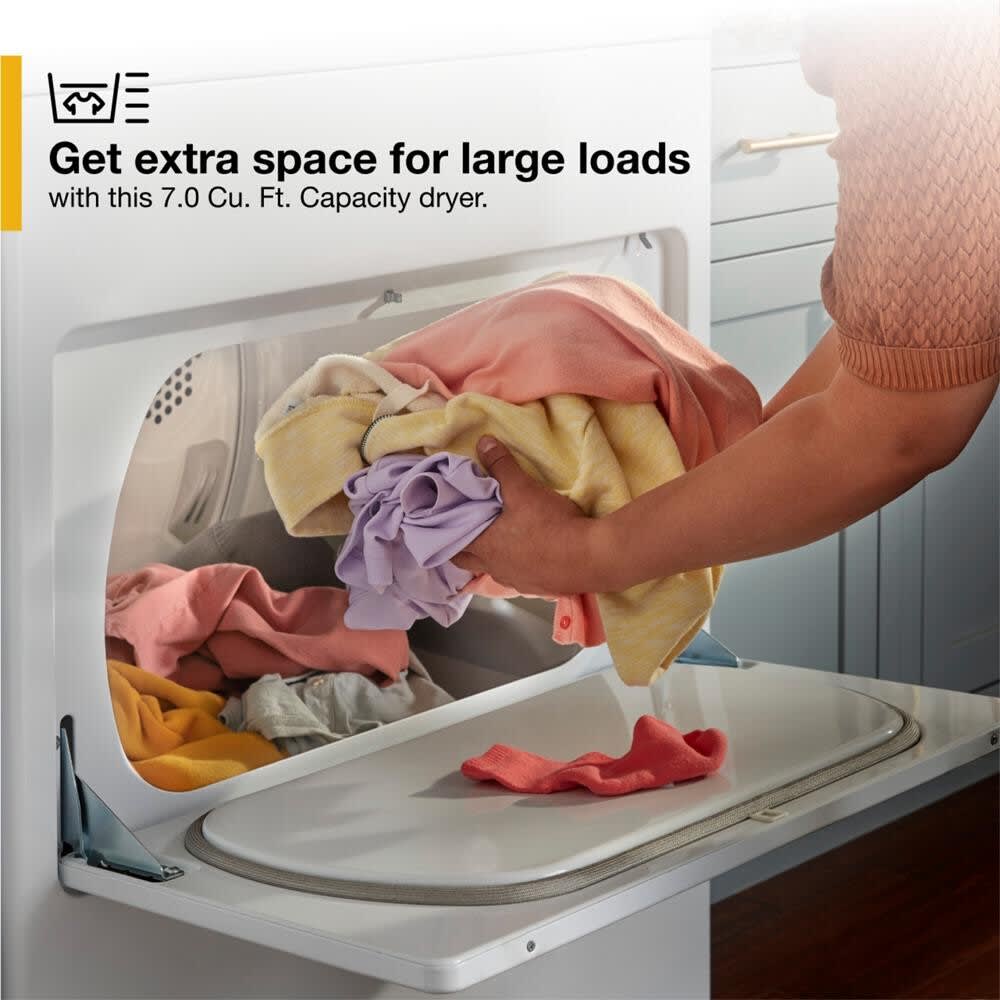 Whirlpool WED5010LW 29 Inch Electric Dryer with 7.0 cu. ft