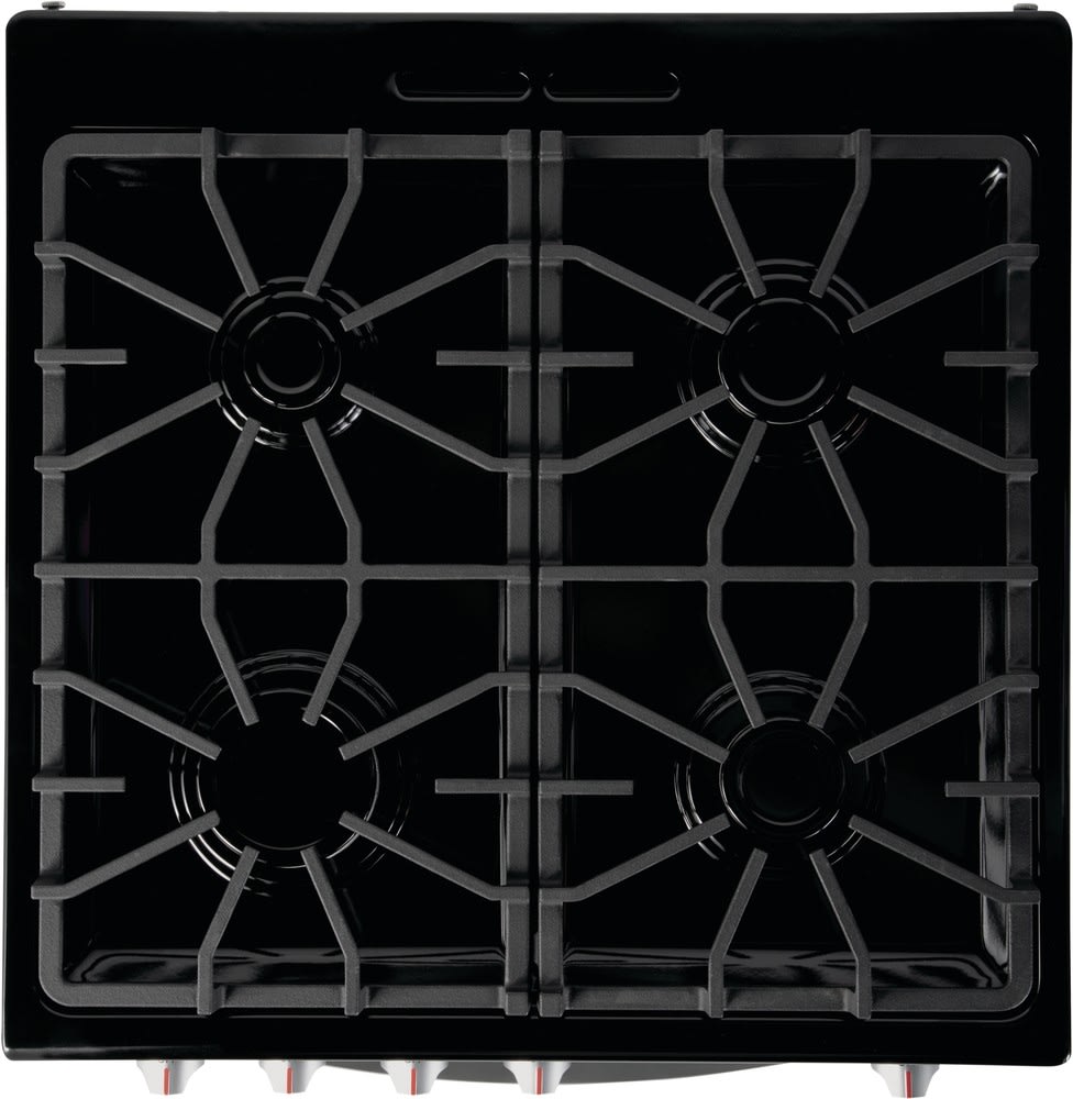 Frigidaire FFGH2422US 24 Inch Freestanding Compact Gas Range with 4 Sealed Burners 1.9 Cu. Ft. Oven 9000 BTU Bake Element 1000W Vari Broil Element Front Control Continuous Grates Sealed Burners Color ...