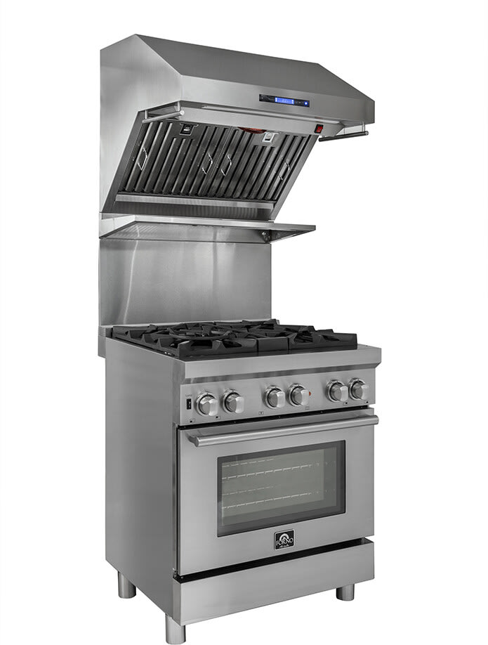 Forno FRHWM502930 Wall Mount Range Hood with 4-Speed, Touch