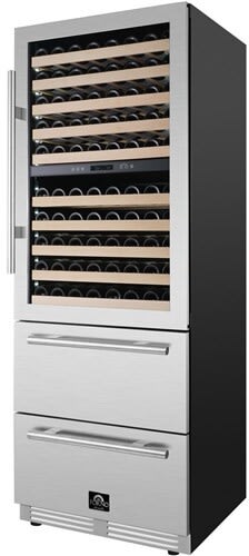 Forno FWCDR669730S 30 Inch Freestanding/Built-In Dual Zone Wine