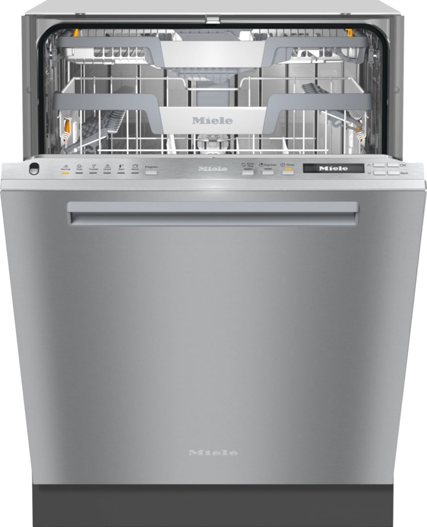 Miele G7166SCVISFP 24 Inch Fully Integrated Built In Smart Dishwasher with 3D MultiFlex Cutlery Tray AutoDos WifiConn ct QuickIntenseWash DirectSelect Controls 43 dBA Silence Rating EcoPower Technolog...