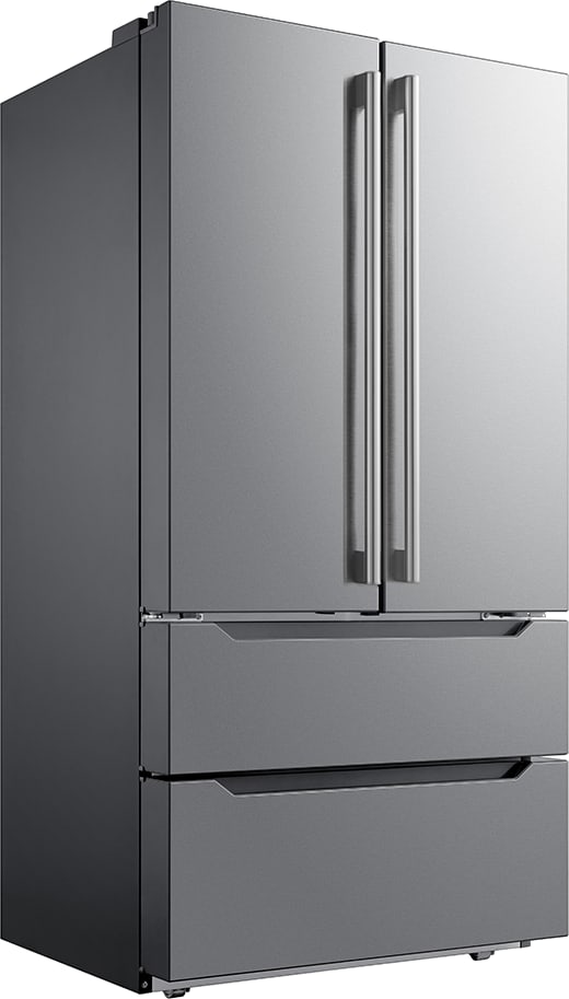 【Mry】！ Midea MRQ23B4AST 36 Inch 4-Door French Door Refrigerator with 22.5