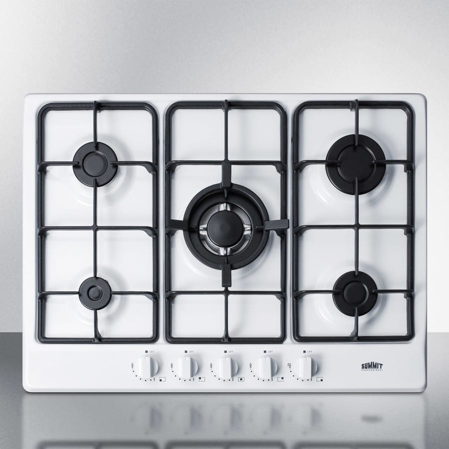 gem　0628 Summit GC5271W 27 Inch Gas Cooktop with 5 Sealed Sabaf® Burners