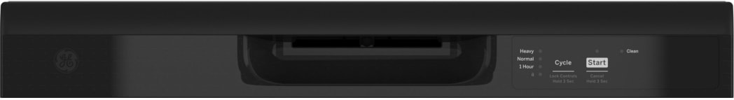 GE GDF450PGRBB 24 Inch Full Console Dishwasher with 12 Place Settings Tall Tub Design Hard Food Disposer Extra Heavy Duty Cycle Dry Boost and Water Leak Sensor Black