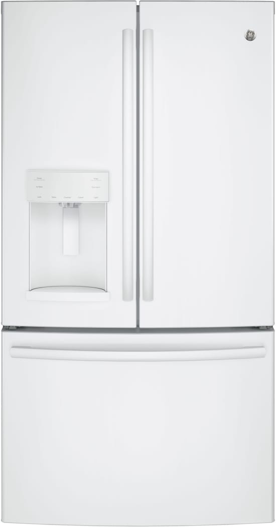 GE GFE26GGKWW 36 Inch French Door Refrigerator with TwinChill