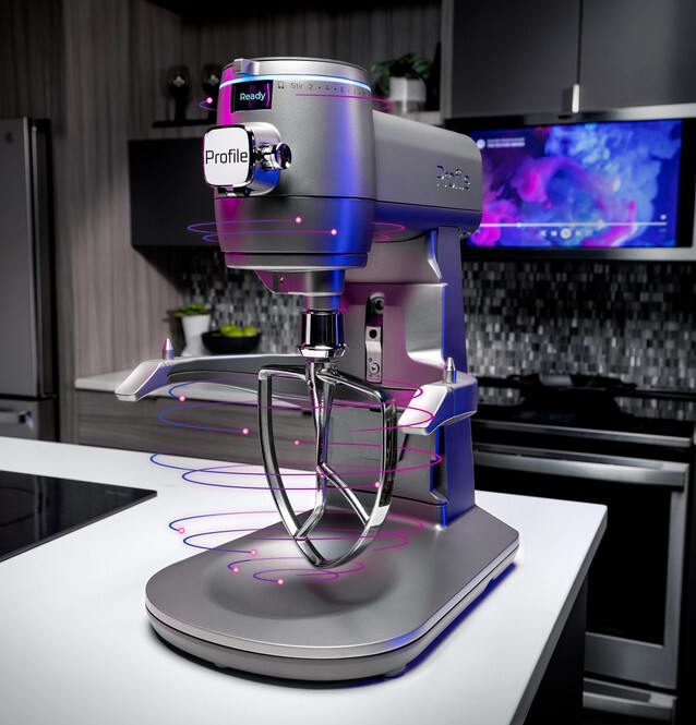 GE Profile P8MSASS6TGW Smart 7 qt Stand Mixer with Auto Sense