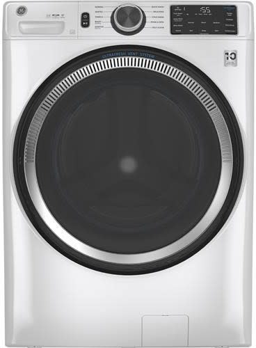 GE GFW550SSNWW 28 Inch Smart Front Load Washer with 4.8 cu. ft. Capacity 10 Cycles UltraFresh Vent System With OdorBlock Microban Antimicrobial