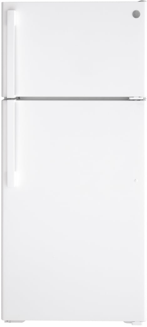 GE GTE17DTNRWW 28 Inch Top Freezer Refrigerator with 16.6 Cu. Ft