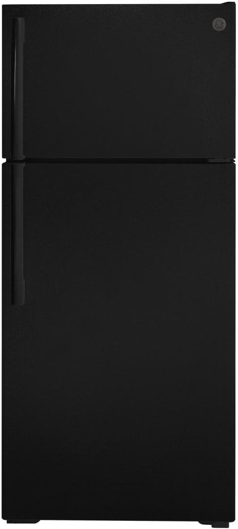 Coldページです。 GE 17.5 cu. ft. Top Freezer Refrigerator in Black, ENERGY