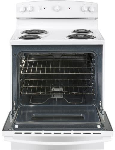 GE JBS160DMWW 30 Inch Freestanding Electric Range with 4 GE JBS160DMWW 30 Inch Freestanding Electric Range with 4