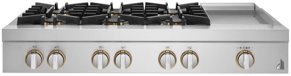 JennAir JGCP548HL 48 Inch Gas Rangetop with 6 Sealed Brass Burners