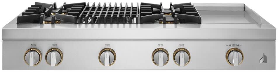 JennAir JGCP748HL 48 Inch Gas Rangetop with 4 Sealed Brass Burners