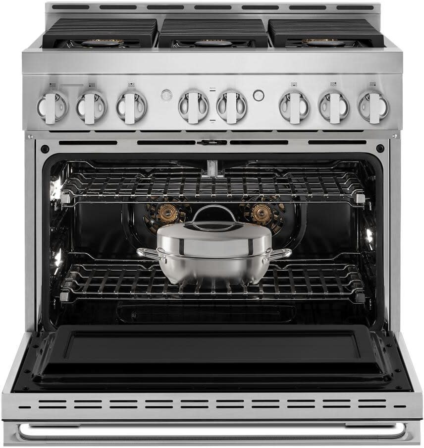 JennAir JGRP436HM 36 Inch Freestanding Pro-Style Gas Smart Range