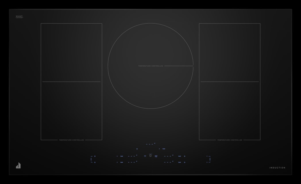 J ① JennAir JICT736SB 36 Inch Induction Smart Cooktop with 5 Elements