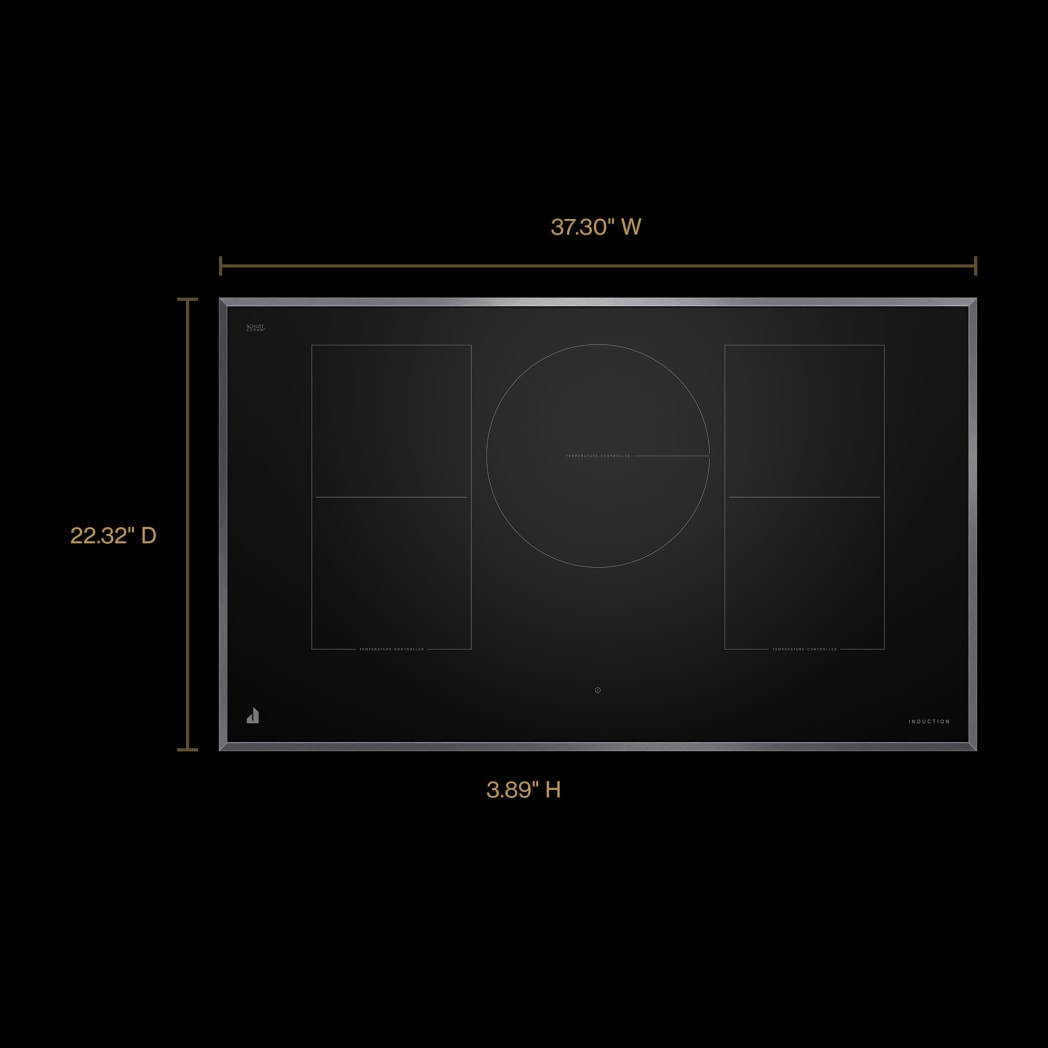JennAir JICT736SS 36 Inch Induction Smart Cooktop with 5 Elements