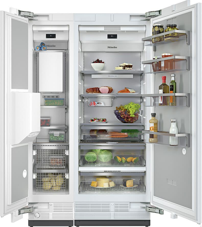 Miele MIREFFR22 Side by Side Column Refrigerator Freezer Set with 30 Inch Refrigerator and 18 Inch Freezer Panel Ready