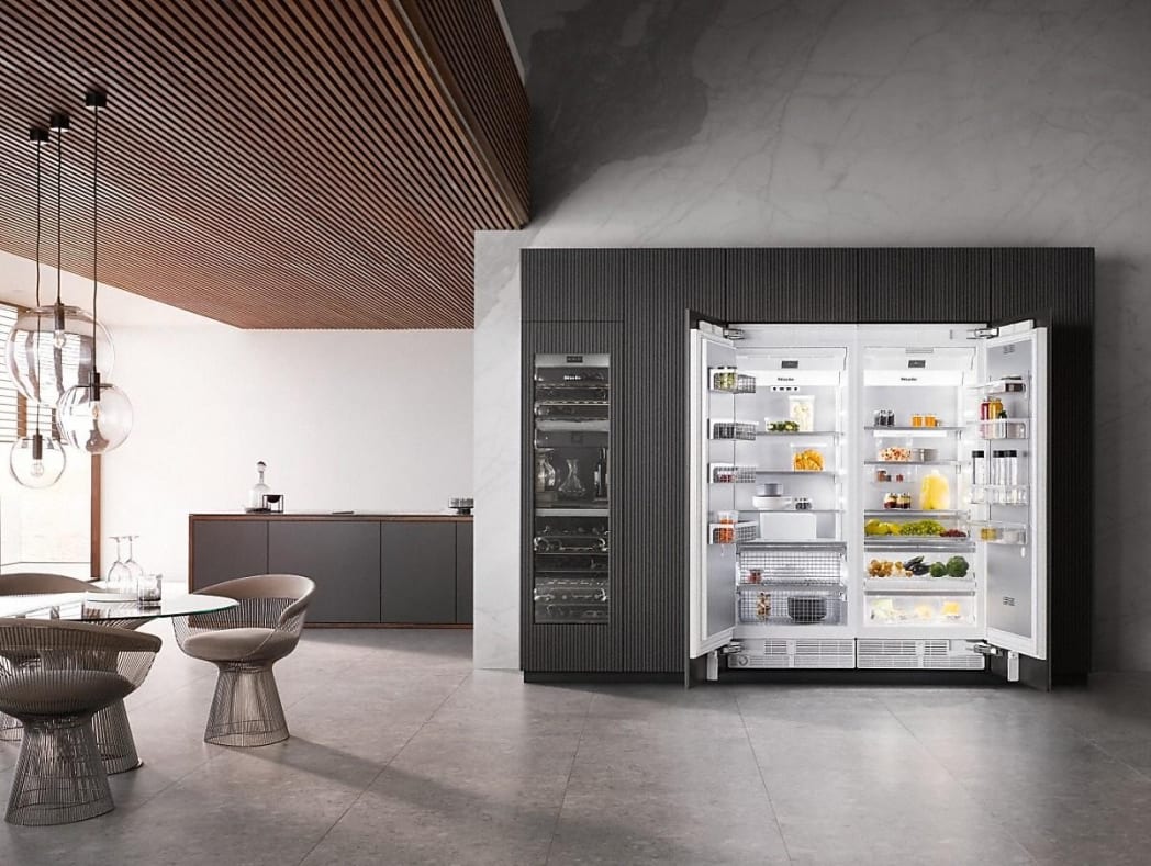 Miele MIREFR317 Column Refrigerator Freezer Set with 36 Inch Freezer and 36 Inch Refrigerator Panel Ready