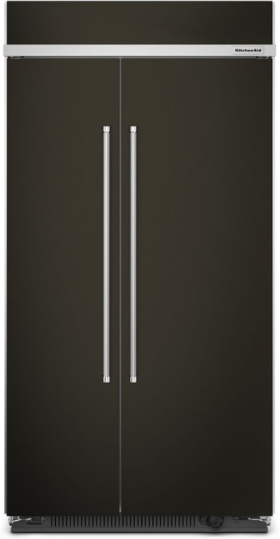BKBセラミックス KitchenAid KBSN702MBS 42 Inch Built-In Side by Side Refrigerator