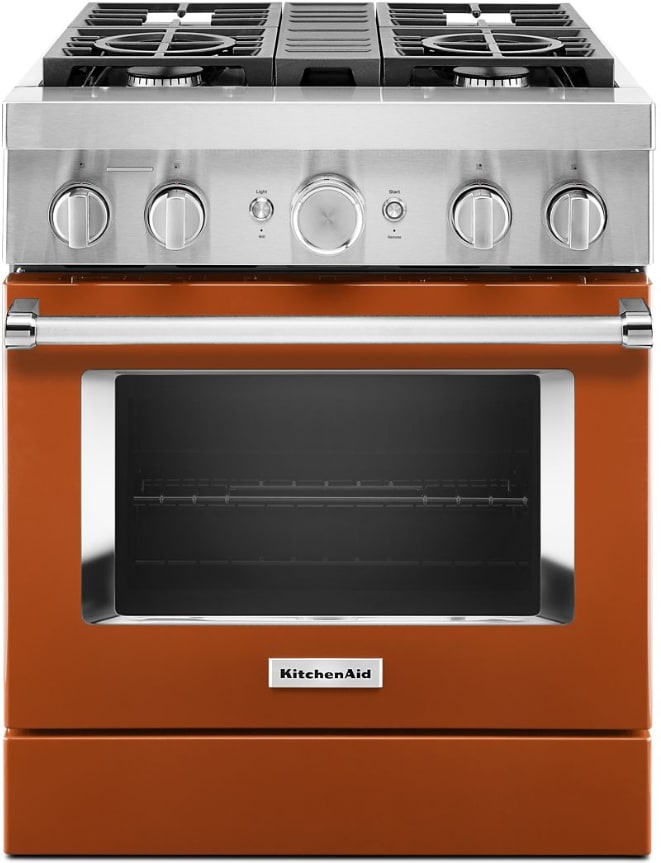 KitchenAid KFDC500JSC 30 Inch Freestanding Dual Fuel Smart Range