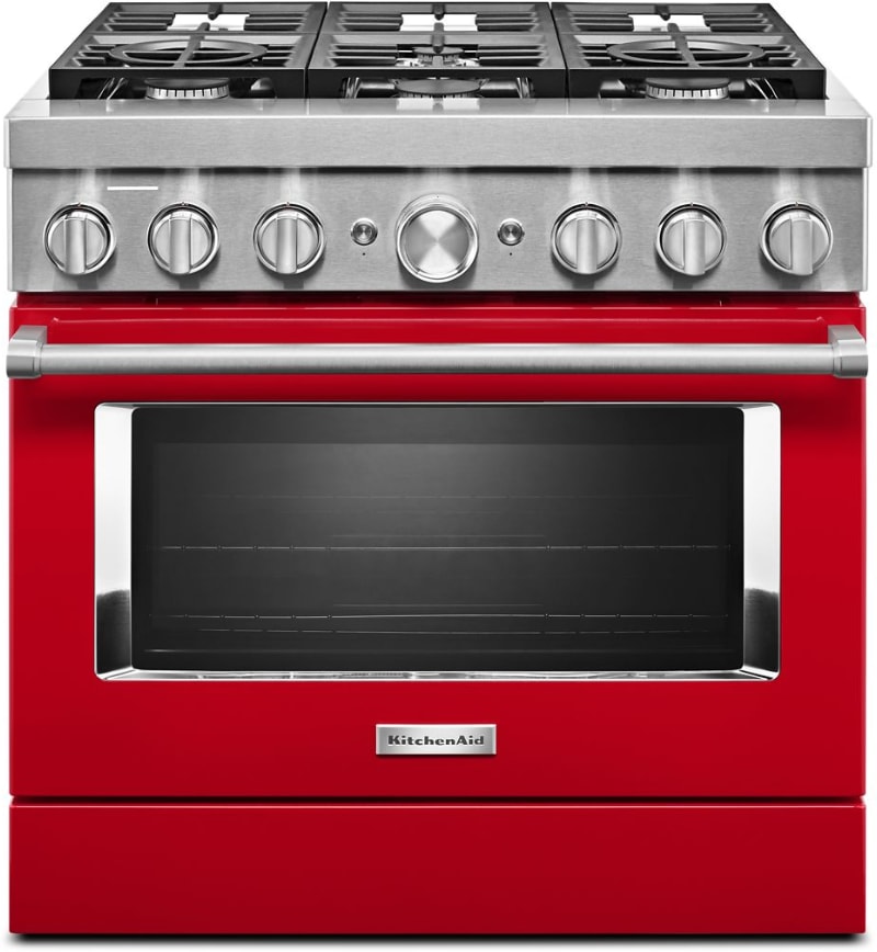 KitchenAid KFDC506JPA 36 Inch Freestanding Dual Fuel Smart Range