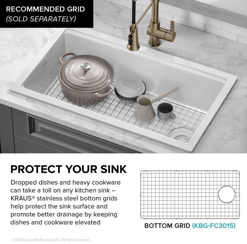 Kraus kitchen sink grid outlet