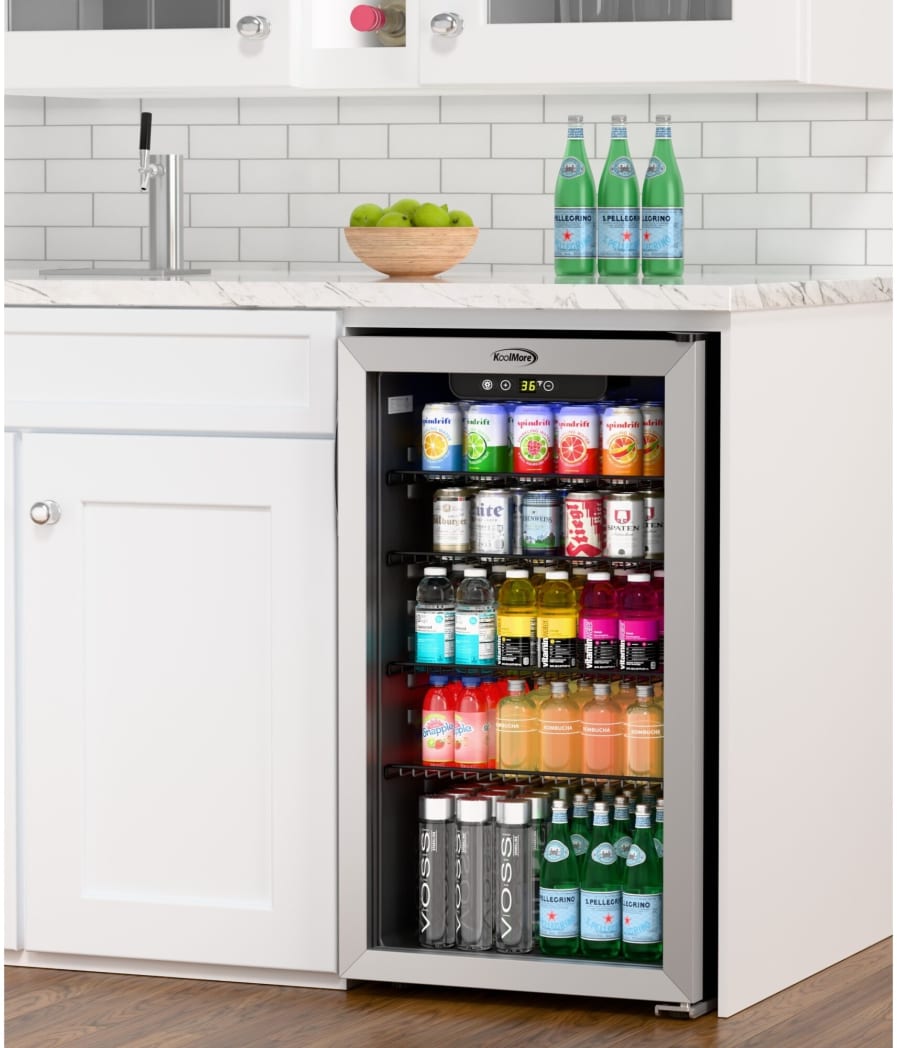 Koolmore KMBR32SS 18 Inch Freestanding Beverage Center with 3.2 Cu