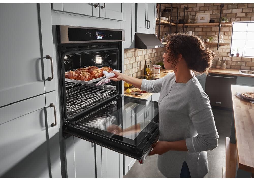 Integrated oven with sliding door on sale