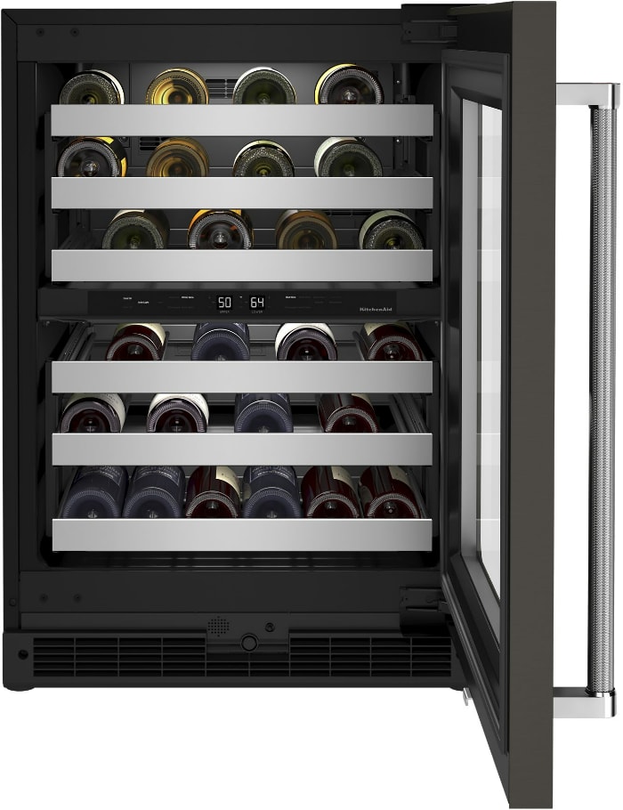 KitchenAid KUWR314KBS 24 Inch Under Counter Dual Zone Wine