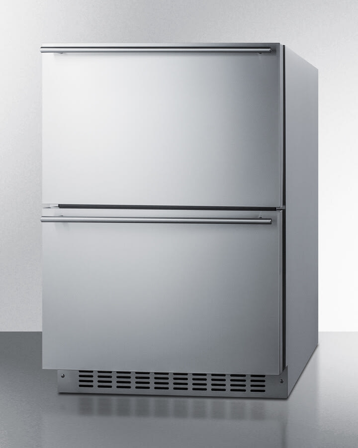 refomed×ccu Summit ADFD243CSS 24 Inch Commercial Drawer Freezer with 3.7 cu