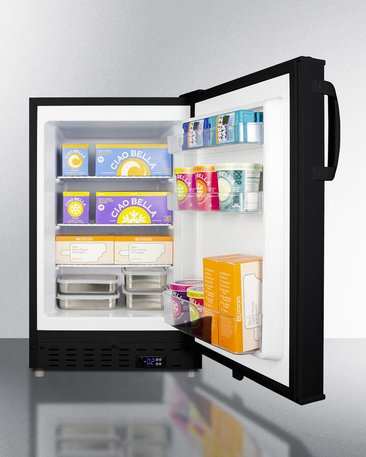 Summit ALFZ37B 20 Inch Built-In All-Freezer with 2.68 Cu. Ft