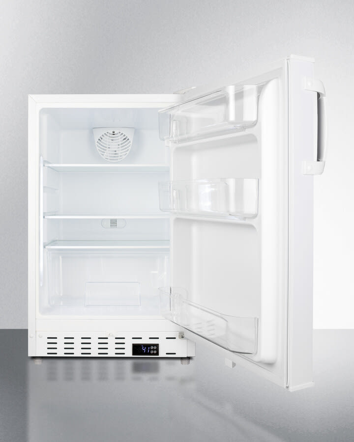 Summit ALR46W 20 Inch Built-In All-Refrigerator with 3.53 Cu. Ft