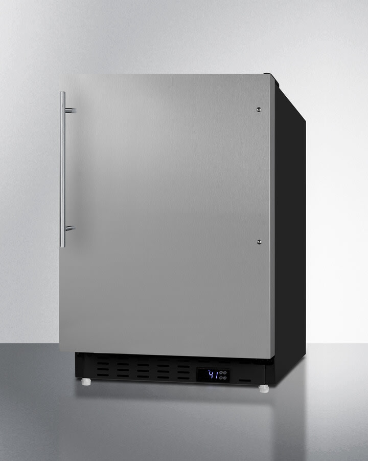 Summit ALR47BSSHV 21 Inch Built-In All-Refrigerator with 3.53 Cu