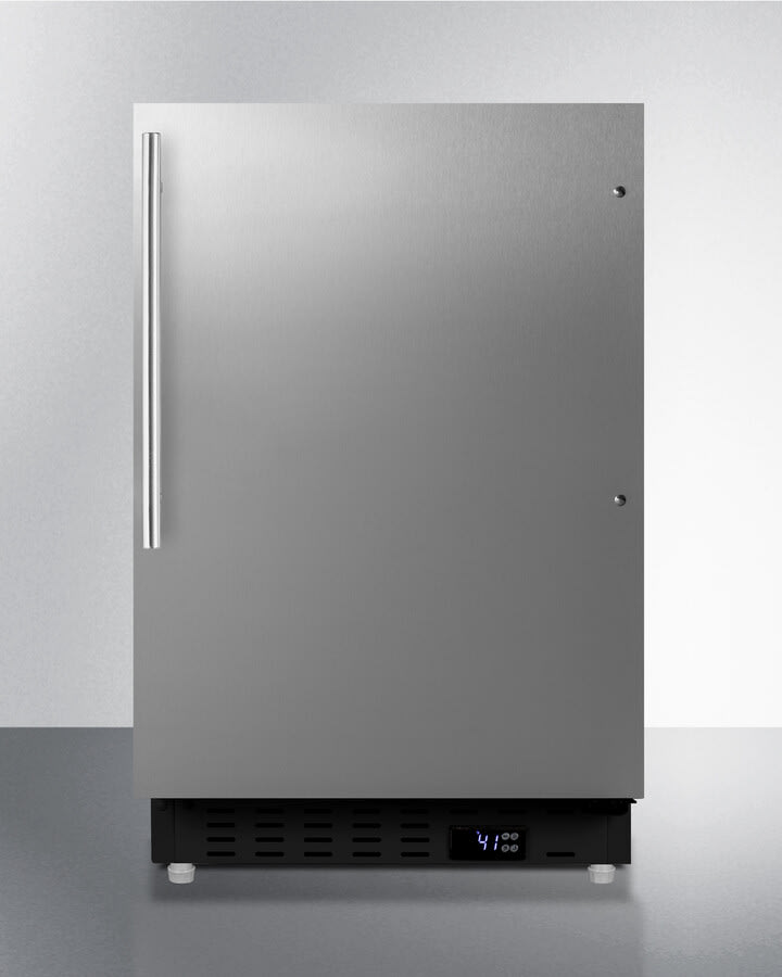 Aページ Summit ALR47BSSHV 21 Inch Built-In All-Refrigerator with 3.53 Cu