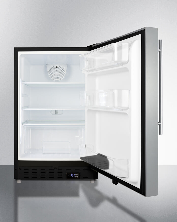 Summit ALR47BCSSHV 21 Inch Built-In All-Refrigerator with 3.53 Cu