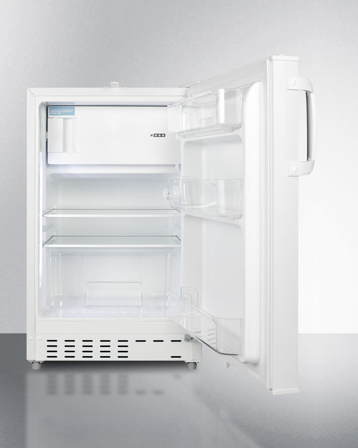 Summit ALRF48 21 Inch Built-In Refrigerator-Freezer with 2.68 Cu