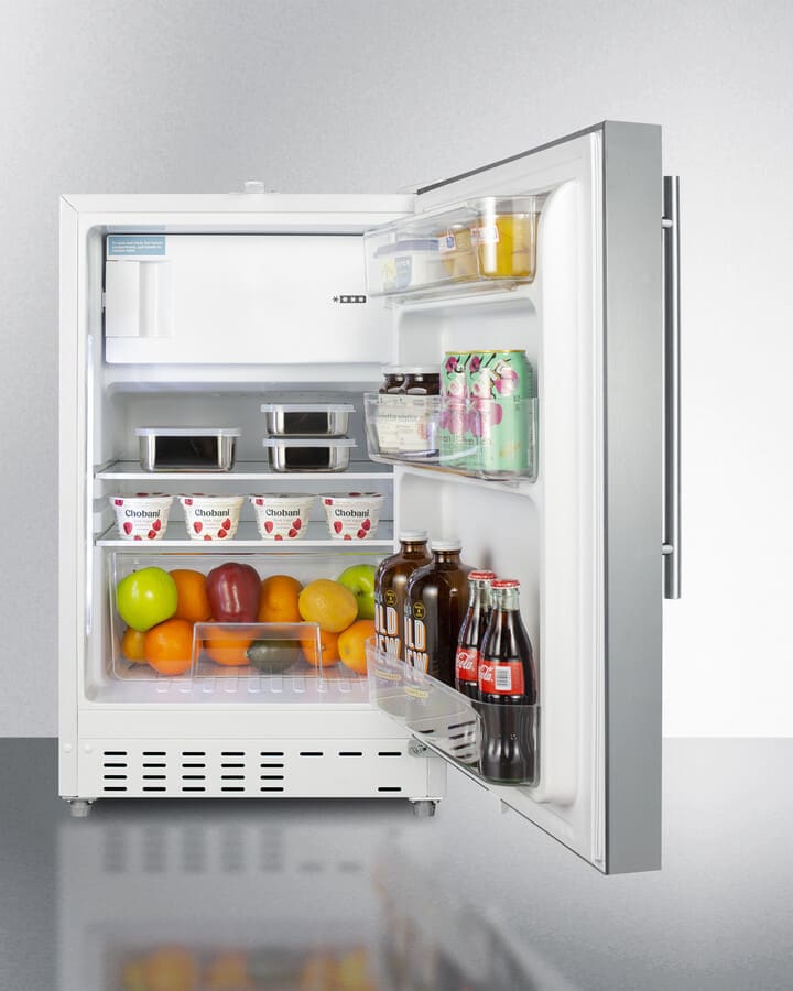 Summit ALRF48SSHV 21 Inch Built-In Compact Refrigerator with 2.68
